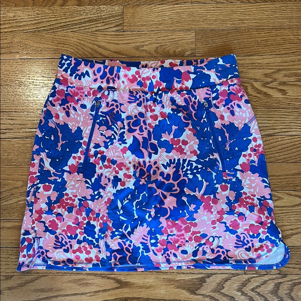 Talbots Floral Blue and Pink Women's Skirt